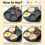 Generic Poêle à Œufs 4 Compartiments – Antiadhésive & Induction – Manche Isolant - image 3