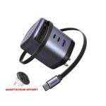 Ugreen Chargeur Nexode 100W avec câble USB-C rétractable 100W