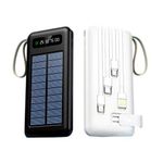 Generic Power Bank Solaire 10000mAh – Charge Rapide avec Câbles Intégrés - image 3