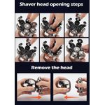 product_image_name-VGR-V-315 - Rasoir Rotatif Etanche de Toilettage 5 en 1 pour Homme avec Brosse de nettoyage et Ecran LED-3