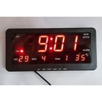 Horloge Numérique Lumineux Moyen - Noir