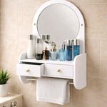 Generic Étagère de salle de bain avec miroir