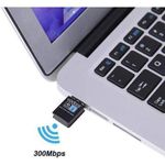 Generic Mini Clé USB WIFI Adaptateur sans fil 300Mbps 2.4 + 5.8Ghz - image 2
