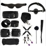 product_image_name-Generic-Sex 10 Pcs BDSM Leather Bondage Sets Kits De Retenue Pour Femmes Et Couples-1