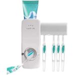 product_image_name-Generic-Chic Porte-brosse à dents avec distributeur automatique de dentifrice, fixation facile sans vis-2