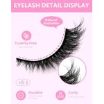 product_image_name-Fashion-6 Paires De Faux Cils à Effet à Naturel Noir-2