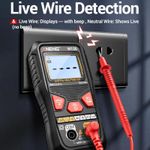 Generic Anti-burn Electrical Digital Display Fully Automatic Digital Multimete (Black) - image 7