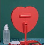 product_image_name-Generic-Miroir LED Rechargeable en Forme de Cœur avec Plateau -3