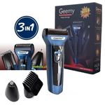 product_image_name-Geemy-Tondeuse Rasoir Electrique 3 En 1 Rechargeable Bleu/noir-1