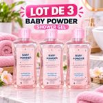 Gel douche blanchissant parfum poudre pour bébé