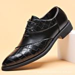 product_image_name-GLARPEBIE-Chaussures habillées en cuir pour hommes, chaussures Oxford formelles à bout pointu avec lacets, chaussures de smoking d'affaires - Noir-1
