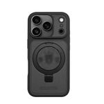Coque en cuir compatible iPhone 18Pro /17 Pro -GRIS NOIR