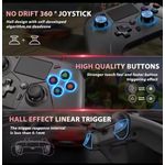 product_image_name-No Band-Manette filaire RGB pour PS5 Pro/Slim, PS4 et PC avec éclairage LED, double vibration, pavé tactile, audio 3,5 mm, fonction Turbo et Macro-2
