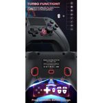 product_image_name-No Band-Manette filaire RGB pour PS5 Pro/Slim, PS4 et PC avec éclairage LED, double vibration, pavé tactile, audio 3,5 mm, fonction Turbo et Macro-6