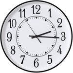 Generic Horloge murale ronde analogique 25 cm à grands chiffres - image 3