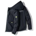 product_image_name-Fashion-Blouson Pour Vestes Et Manteaux Casual Coupe-vent Léger Décontractée Homme-Noir-1