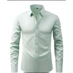 Chemise Habillée Vert – Coupe Ajustée