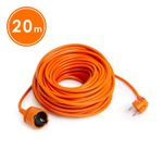 Câble de rallonge électrique extérieur extension 20m - Orange
