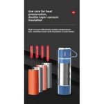 product_image_name-Generic-Mini Thermos Portable Vacuum + 2 Tasses--PINK-4