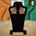 product_image_name-Fashion-Boucles d'oreilles Collection Côdivoir' Silver couleur Orange - UNIK FACTORY-4