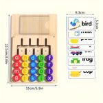 product_image_name-Generic-Planche d'apprentissage pour l'appariement des lettres et la construction de mots + 12 cartes de mots recto-verso (24 mots au total), un jouet d'apprentissage précoce de l'anglais et de la phonétique pour enfants.-3