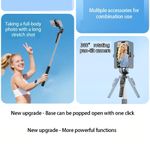 product_image_name-Generic-K50 Trépied Perche à Selfie Sans Fil 190 cm avec Télécommande Bluetooth & Vis 1/4” – Compatible iOS & Android-6