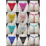 Lot de 06 caleçons (Femmes) Sexy Slip String Confortable Original Transparent Cotton Lace Panties(Caleçon)