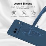 Generic Coque En Silicone Compatible Pour Google Pixel 6 A - BLEU