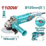 TOTAL Meuleuse d'angle 1.100W - 125mm