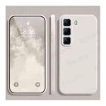 Infinix Coque Silicone Compatible Infini x Hot 60i - Blanc