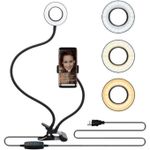 Generic Agréable Selfie Ring Light, Lampe De Caméra LED Rotation à 360 Degrés Avec 3 Modes D'éclairage