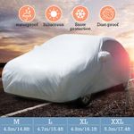 product_image_name-Generic-Housse De Protection Pour Voiture Ultraresistant 430X160X120cm - Gris-2