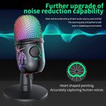 Basix USB Condenser Microphone Gaming Microphone For PC Computer Streaming Video Podcasting Studio Recording - image 3