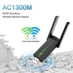 product_image_name-Generic-Adaptateur USB WiFi double bande 1300Mbps, Dongle Wi-Fi 2.4G + 5Ghz, 2 antennes 802.11AC USB3.0, récepteur de carte sans fil haute vitesse pour PC/ordinateur portable-1