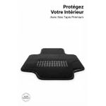 Premium ensemble de 4 tapis de moquettes noir de voiture - image 2