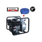 MOTOPOMPE WP30-3 POUCES AVEC TUYAUX DE REFOULEMENT 50M
