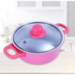 product_image_name-Generic-Ensemble de Casseroles de Cuisine Antiadhésives – Batterie de Cuisine en Aluminium avec Couvercles en Verre & Poêle à Frire Colorée-2