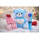 product_image_name-Generic-Ourson en Peluche Bleu avec Coffret Cadeau Romantique-2
