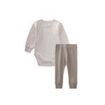 Cigit Ensemble Bébé Garçon body brodé de voitures - Beige clair - image 3