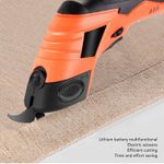 Generic Ciseaux électriques, petits ciseaux électriques pour tailleurs, parfaits pour découper le tissu - Orange - image 6