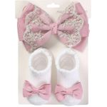 ACCESSOIRES BÉBÉ – BARETTE+CHAUSSETTE