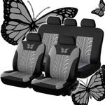 Generic Housses de Sièges Auto 9 Pièces Universelles Voiture Imprimé Papillon - image 2