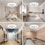 product_image_name-Generic-LEDS Ventilateur De Plafond Oscillant - 3 Vitesses Avec Télécommande - Lumières - Veilleuse Pour Chambre, Cuisine, Garage, Salle De Rangement-5