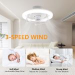 product_image_name-Generic-LEDS Ventilateur De Plafond Oscillant - 3 Vitesses Avec Télécommande - Lumières - Veilleuse Pour Chambre, Cuisine, Garage, Salle De Rangement-6