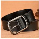 Generic ENSSEMBLE de 02 CeintureS en cuir véritable NPOIR ET MARRON - image 2