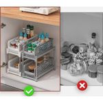 product_image_name-Generic-Support De Rangement Multifonctionnel Coulissant à Double Couche pour Cuisine, Salle De Bain, Buanderie Etc.-5