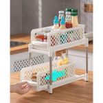 product_image_name-Generic-Support De Rangement Multifonctionnel Coulissant à Double Couche pour Cuisine, Salle De Bain, Buanderie Etc.-8