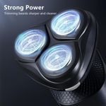 product_image_name-addigoes-Rasoir Électrique 3 en 1 pour Hommes, Rasoir Rotatif Sans Fil Rechargeable avec Tondeuse Escamotable - Pour Visage, Favoris et Nez, Usage Sec et Mouillé (Gris)-6