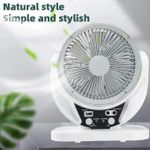 product_image_name-Generic-Partagez Ce Produit    Ventilateur Solaire Rechargeable De 6 Pouces Avec Batterie 3,2 V/3,5 Ah Et Panneau Solaire 6 V 4 W Avec Une Ampoule Led-8
