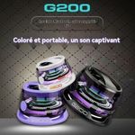 Generic Enceinte Bluetooth magnétique avec caisson de basses - 3 coloris
